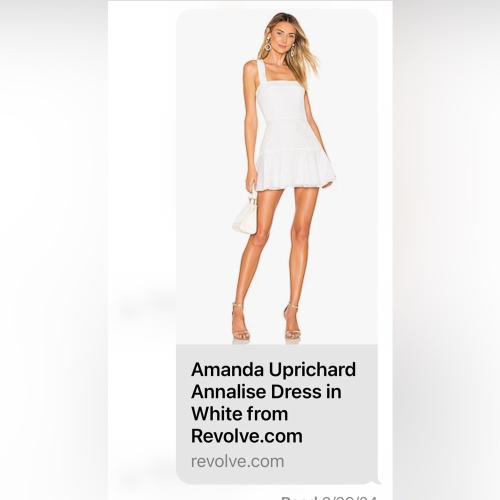 Amanda Uprichard White Annalise Dress